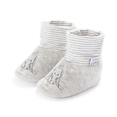 Botas grises tipo calcetín de Dumbo de Disney para bebé