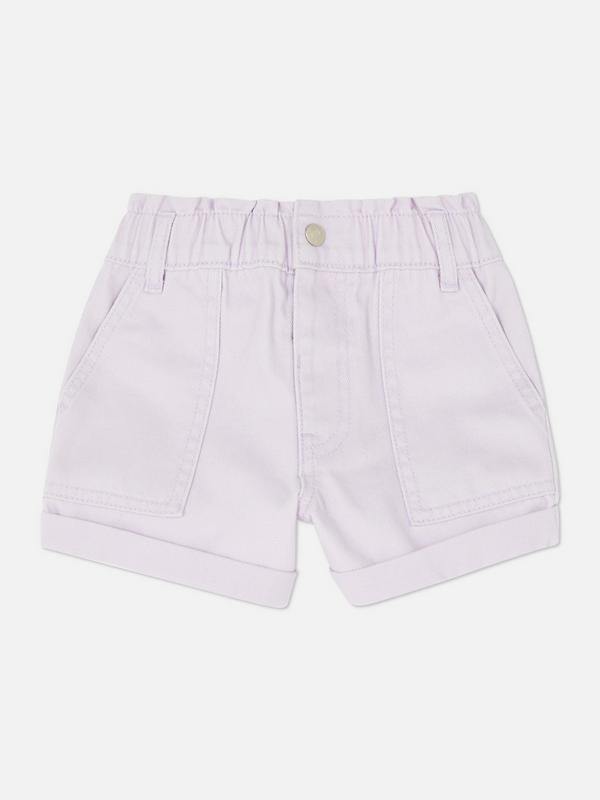 Cotton Cargo Twill Shorts