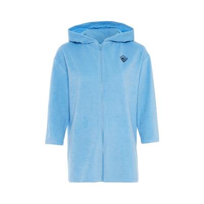 Older Child Blue Zip Hoodie Dry Robe