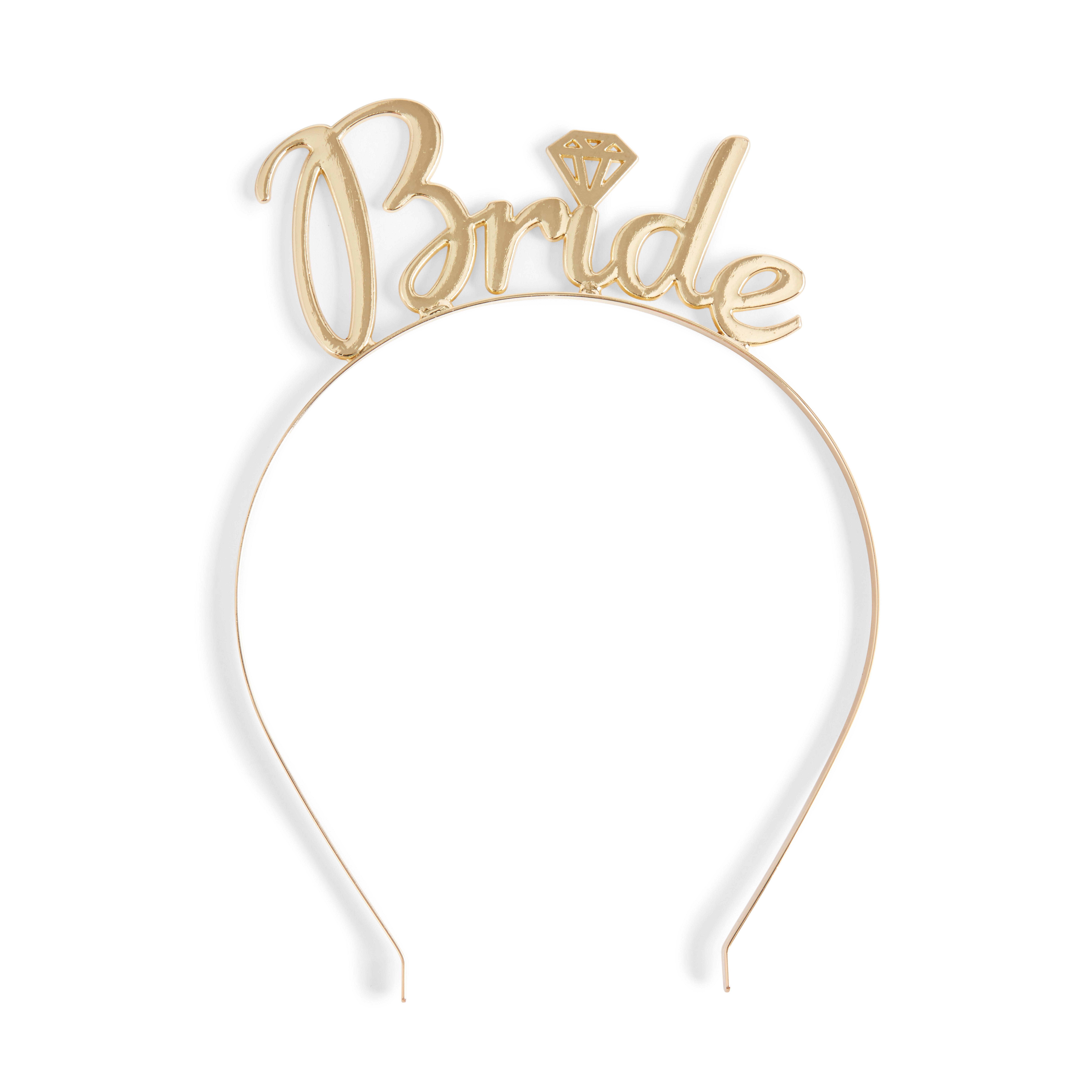 Diadema dorada para despedidas de soltera con texto «Bride» | Accesorios para el pelo: Cintas, y coleteros | Accesorios de mujer | Nuestra línea de | Todos los productos Primark | Primark España