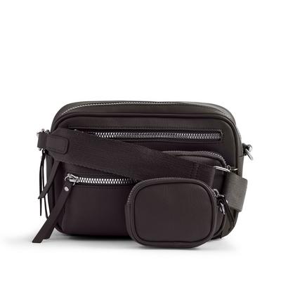 Black Multifunctional Crossbody Camera Bag