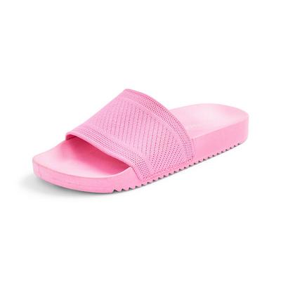 Bubblegum Pink Slider Sandals