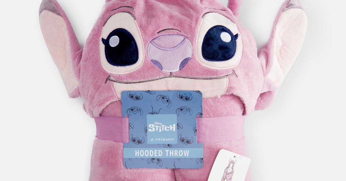 Brand New Primark Disney Stitch Throw Fleece Blanket From Lilo And Stitch 