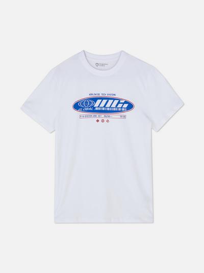 T-Shirt mit Tech-Logo-Print