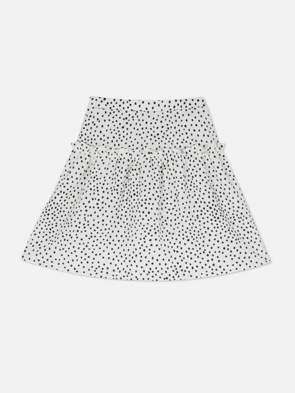 Frill Tiered Jersey Skirt