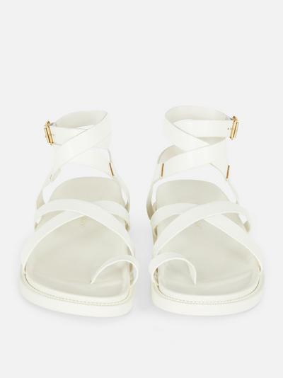 Toe Loop Strappy Sandals