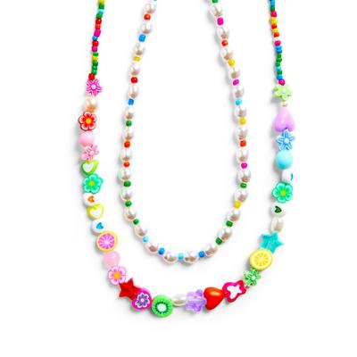 Vícebarevný náhrdelník s korálky