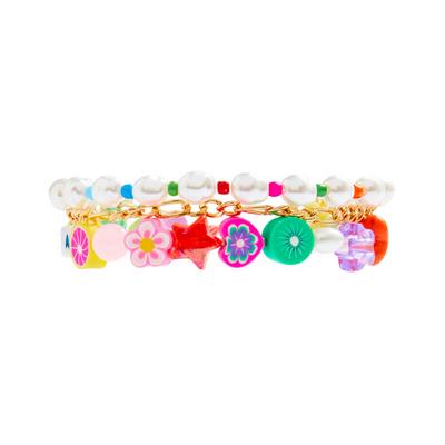 Bracelet en perles de couleurs variées