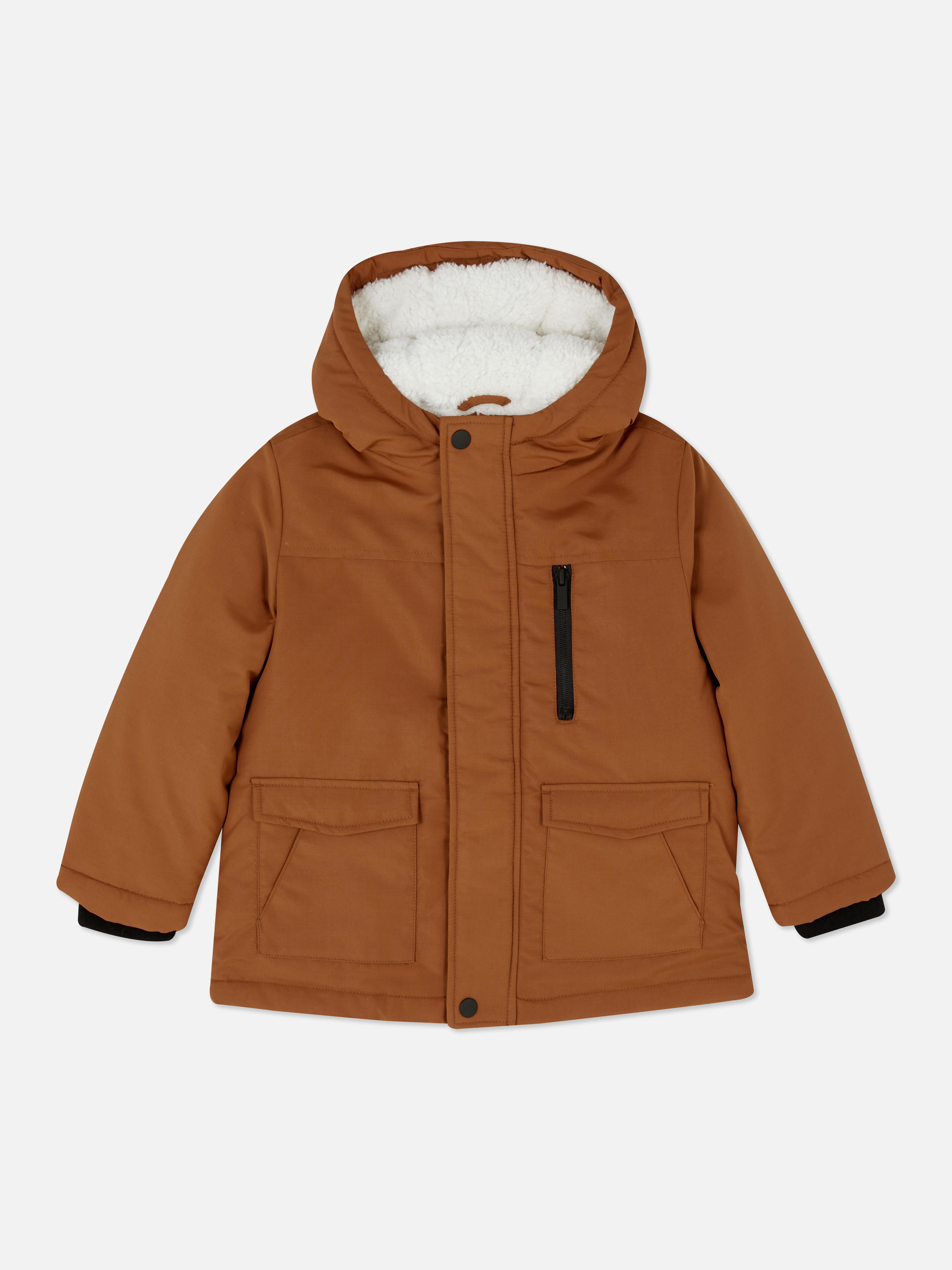 Parka doublée à capuche Mode garçon 2 à 7 ans Mode garçon Mode