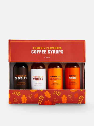 4-Pack Pumpkin Flavored Coffee Syrups