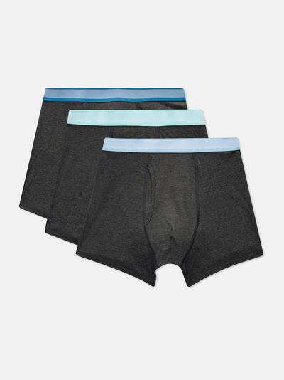 3 Pack Coloured Waistband Boxers