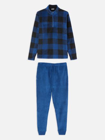 Fleece Zip Pajamas