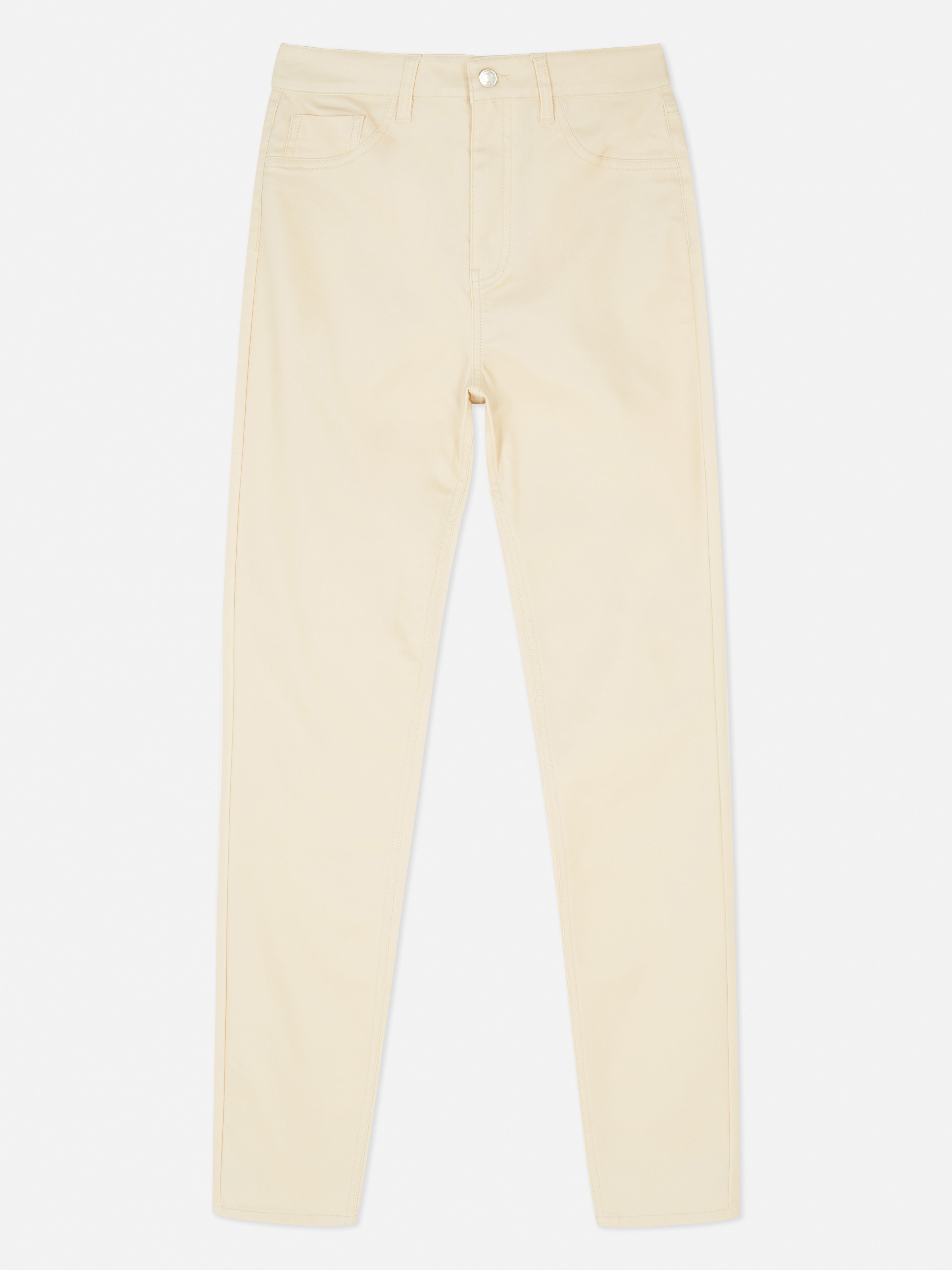 Vaquero pitillo de talle alto con revestimiento | Vaqueros para mujer Ropa para mujer | Nuestra línea de moda femenina | Todos los productos Primark | Primark España