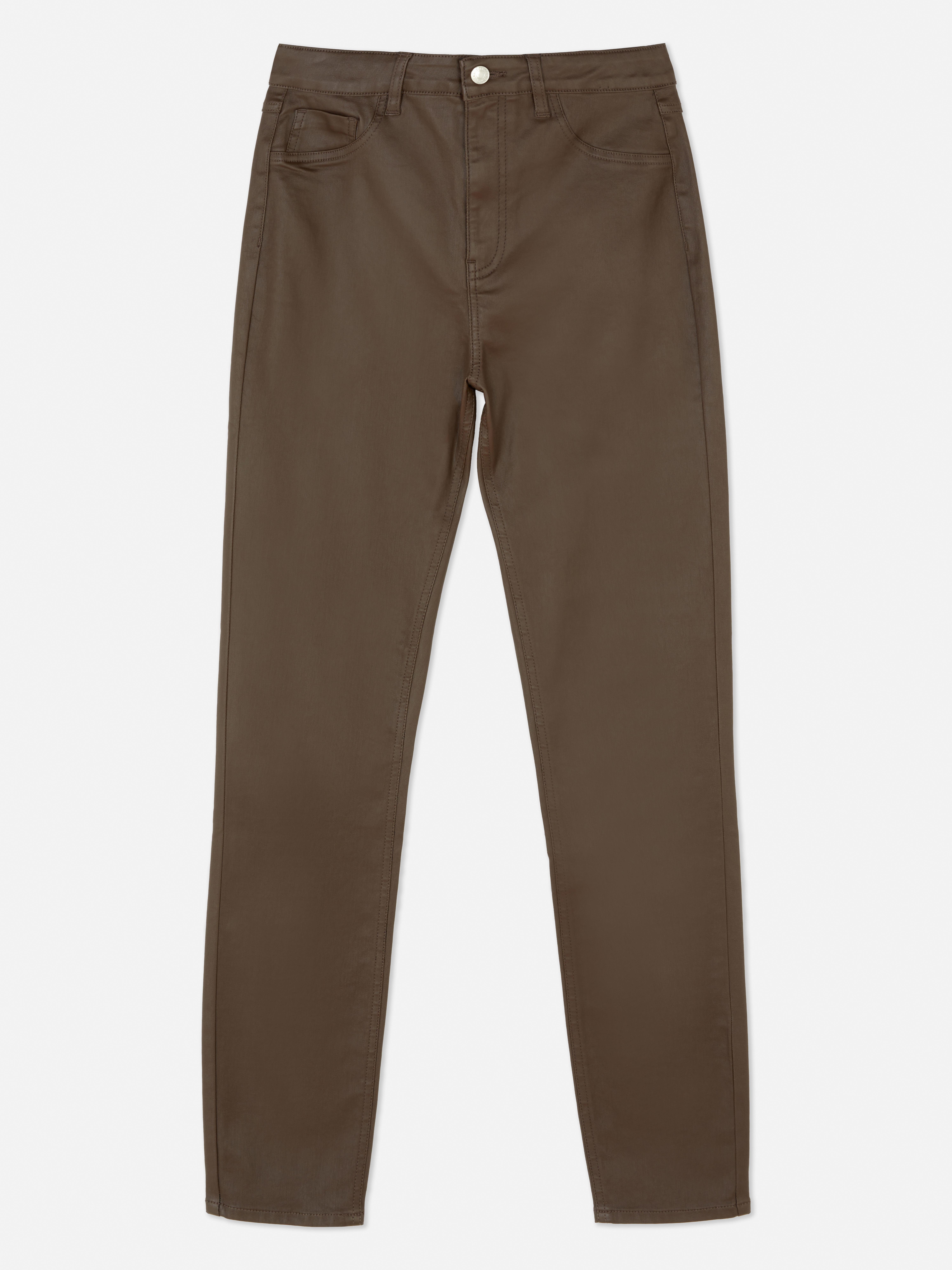 High Waist Coated Skinny Jeans Women's Jeans Women's Style Our