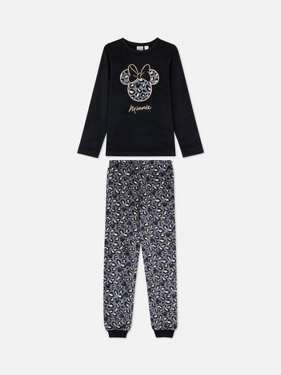 „Disney Minnie Maus“ Pyjama mit Leoparden-Print