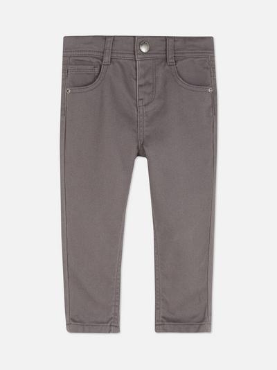 Skinny Cotton Twill Trousers
