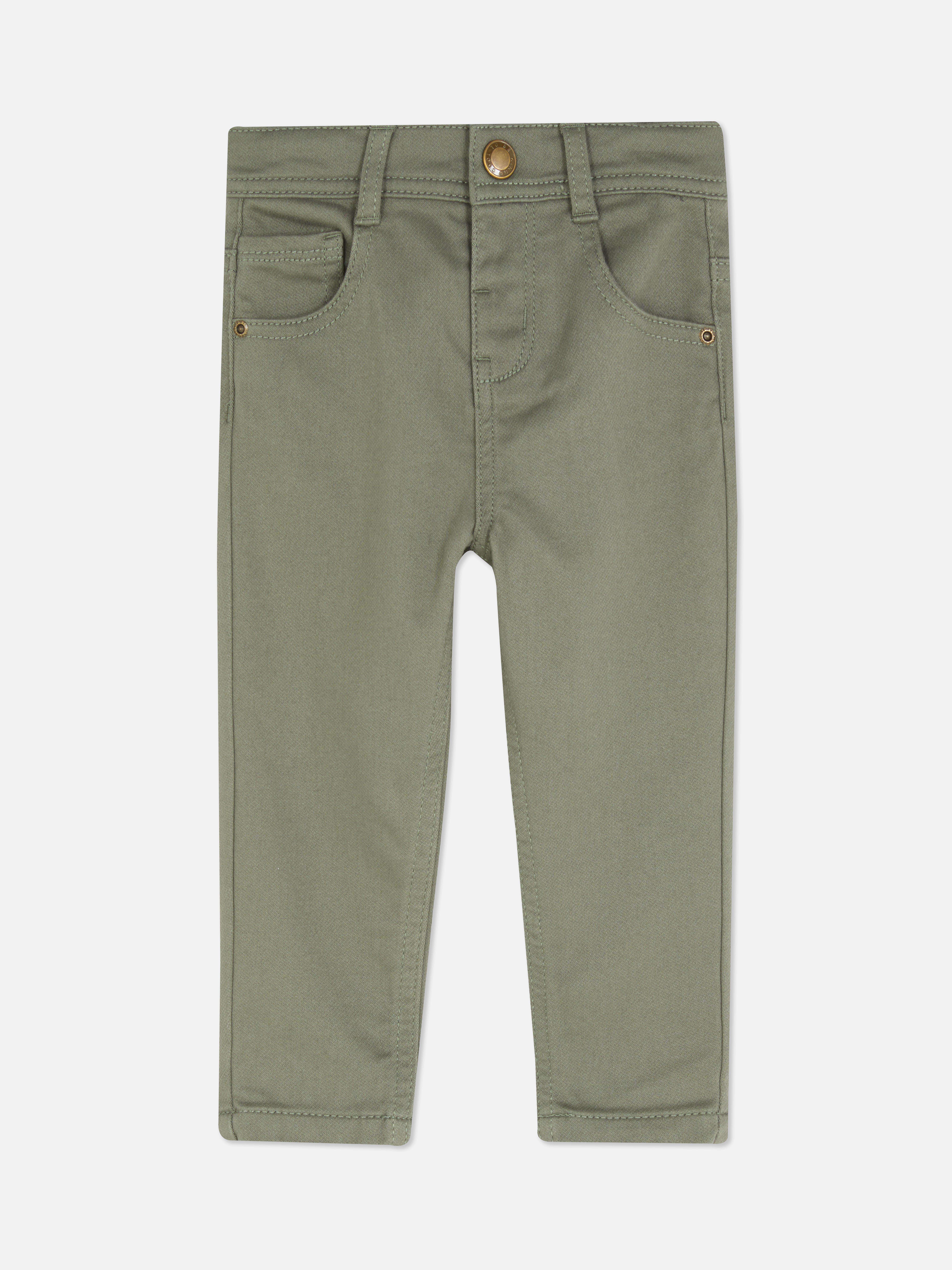 Skinny Cotton Twill Trousers