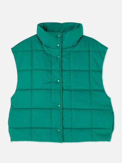 Grid Quilted Vest