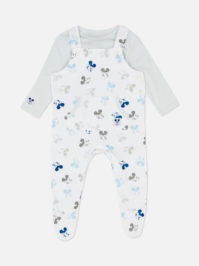 Disney Mickey Mouse Two in One Patterned Dungarees