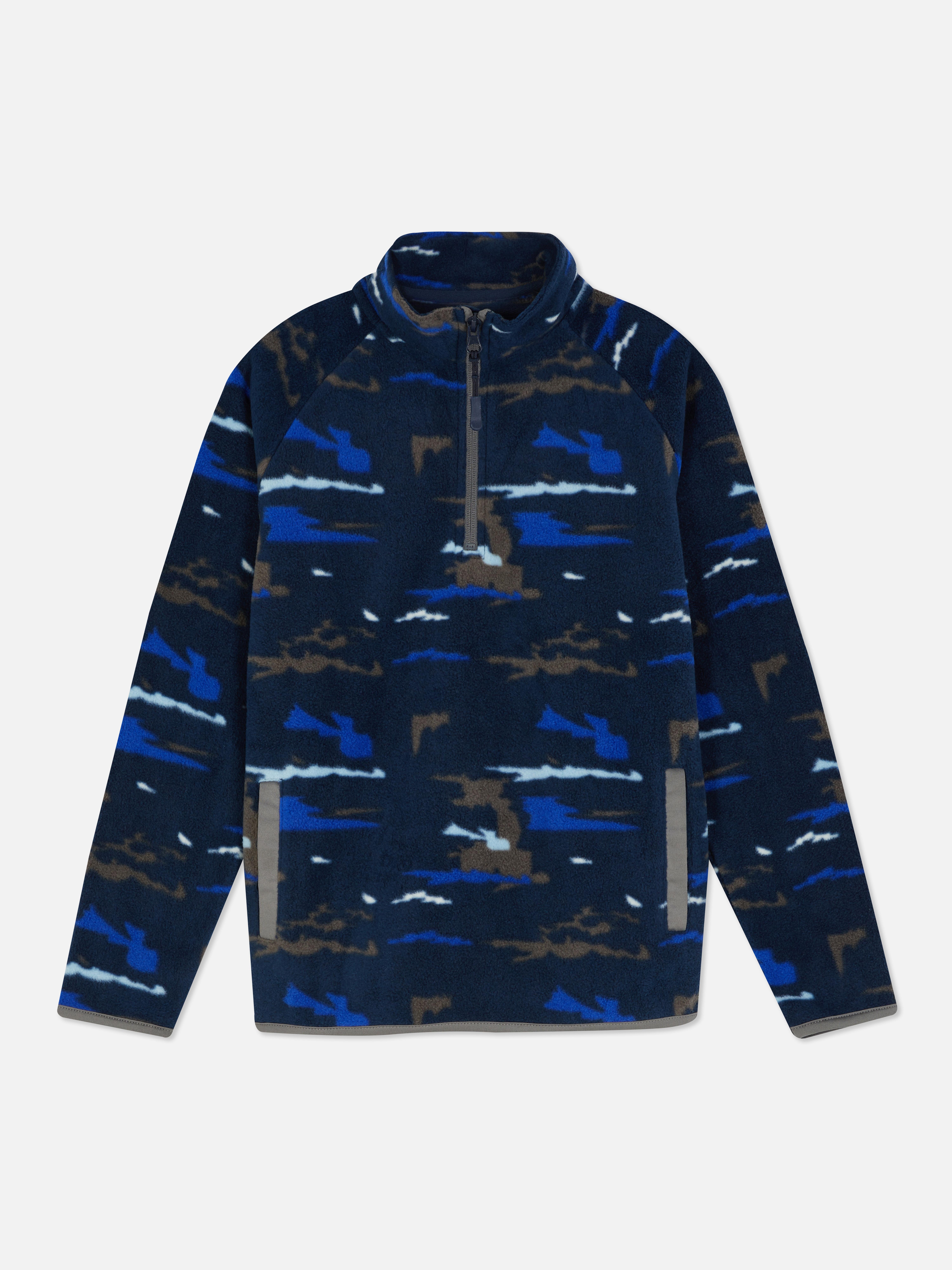 HalfZip Camo Fleece Pullover Older Boys Coats & Jackets Older Boys