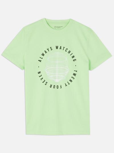 Camiseta de algodón orgánico con estampado gráfico