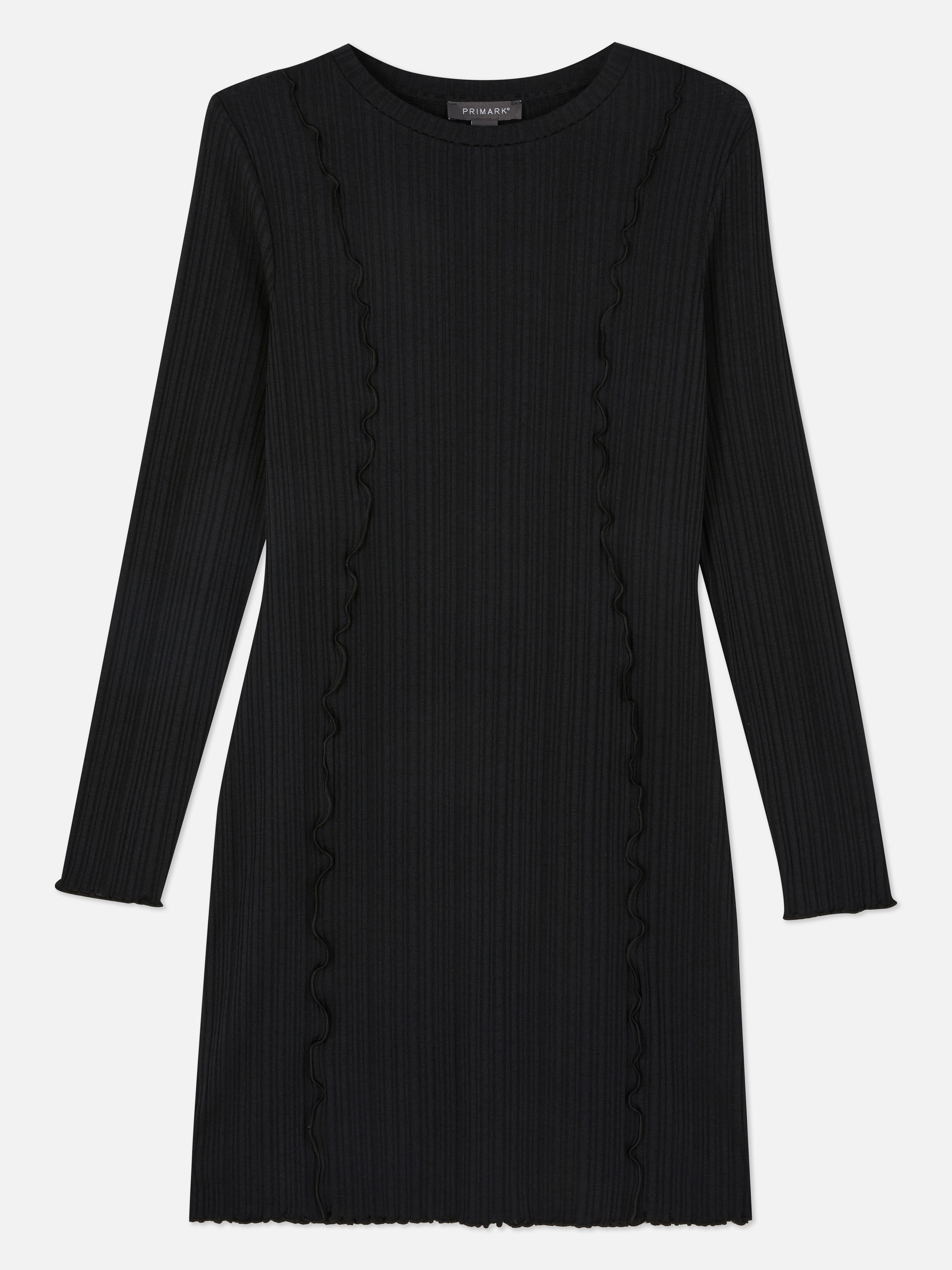 Ribbed Exposed Seam Mini Dress Dresses Women's Clothing Our Women