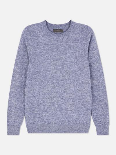 Fino pleten pulover z okroglim ovratnikom