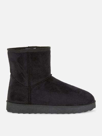 Imitation Suede Boots