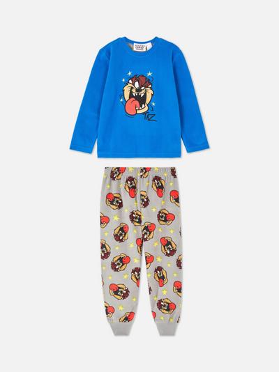 Pijama de felpa del diablo de Tasmania de Looney Tunes