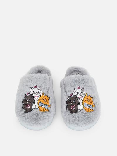 Disney The Aristocats Faux Fur Slippers