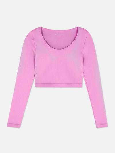 Scoop Neck Cropped Top