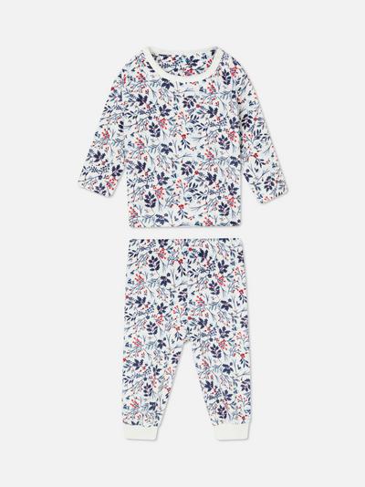 Holly Pattern Minky Pyjamas