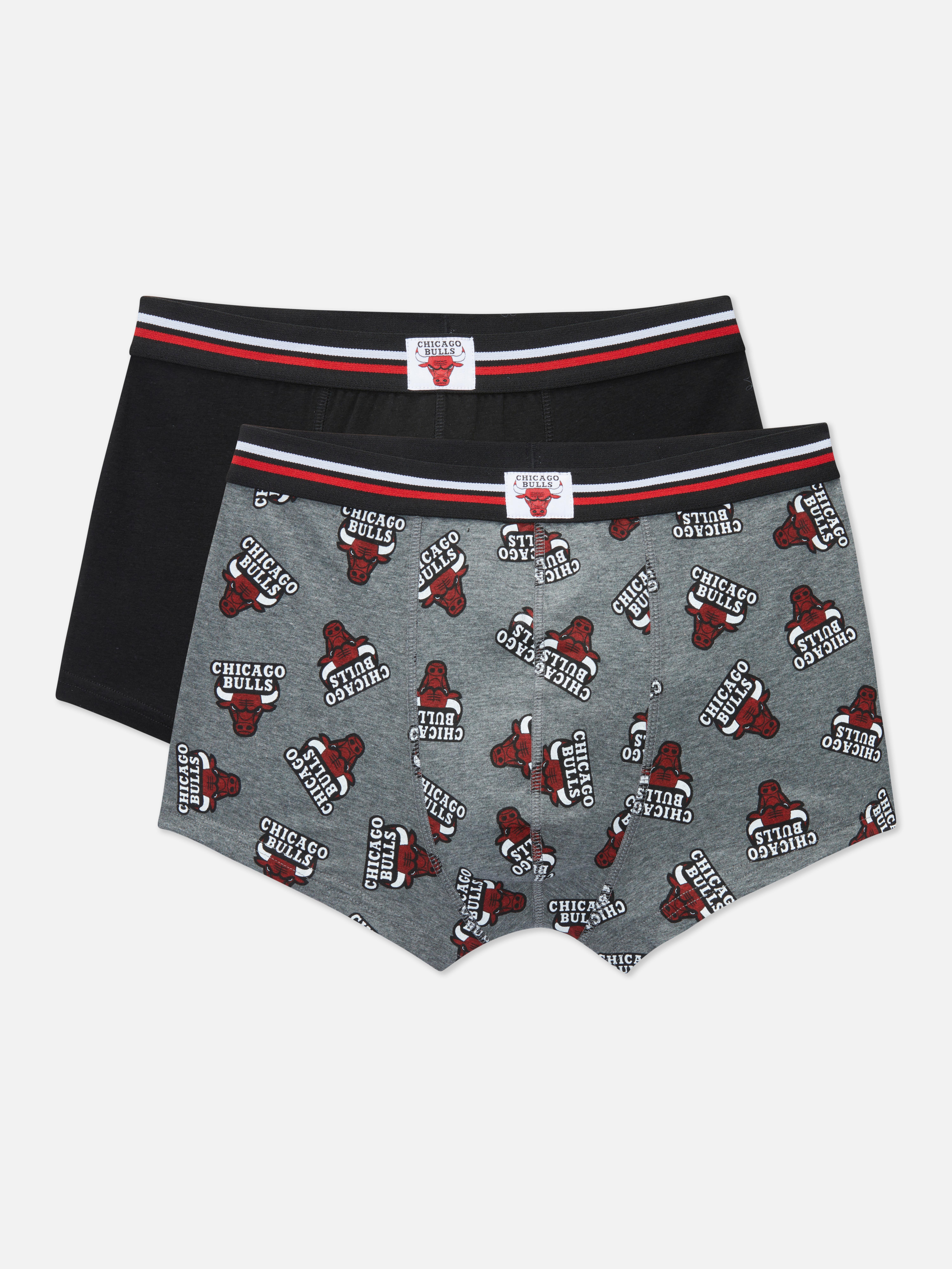Pack de 2 bóxers de algodón de Chicago Bulls de la NBA | Ropa para hombre | Ropa para hombre | Nuestra línea de moda | Todos los Primark | Primark España