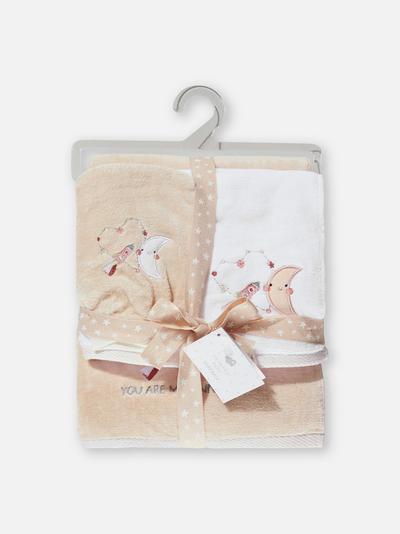 Besticktes Handtuch-Set für Babys