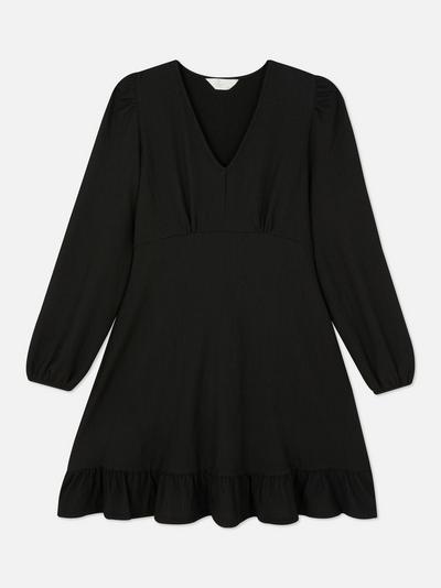 Long-Sleeve Tunic Mini Dress