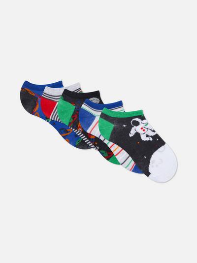 5pk Space Socks