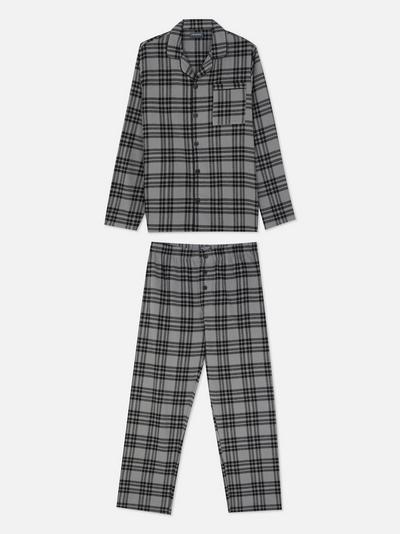 Karierter Pyjama aus Flanell