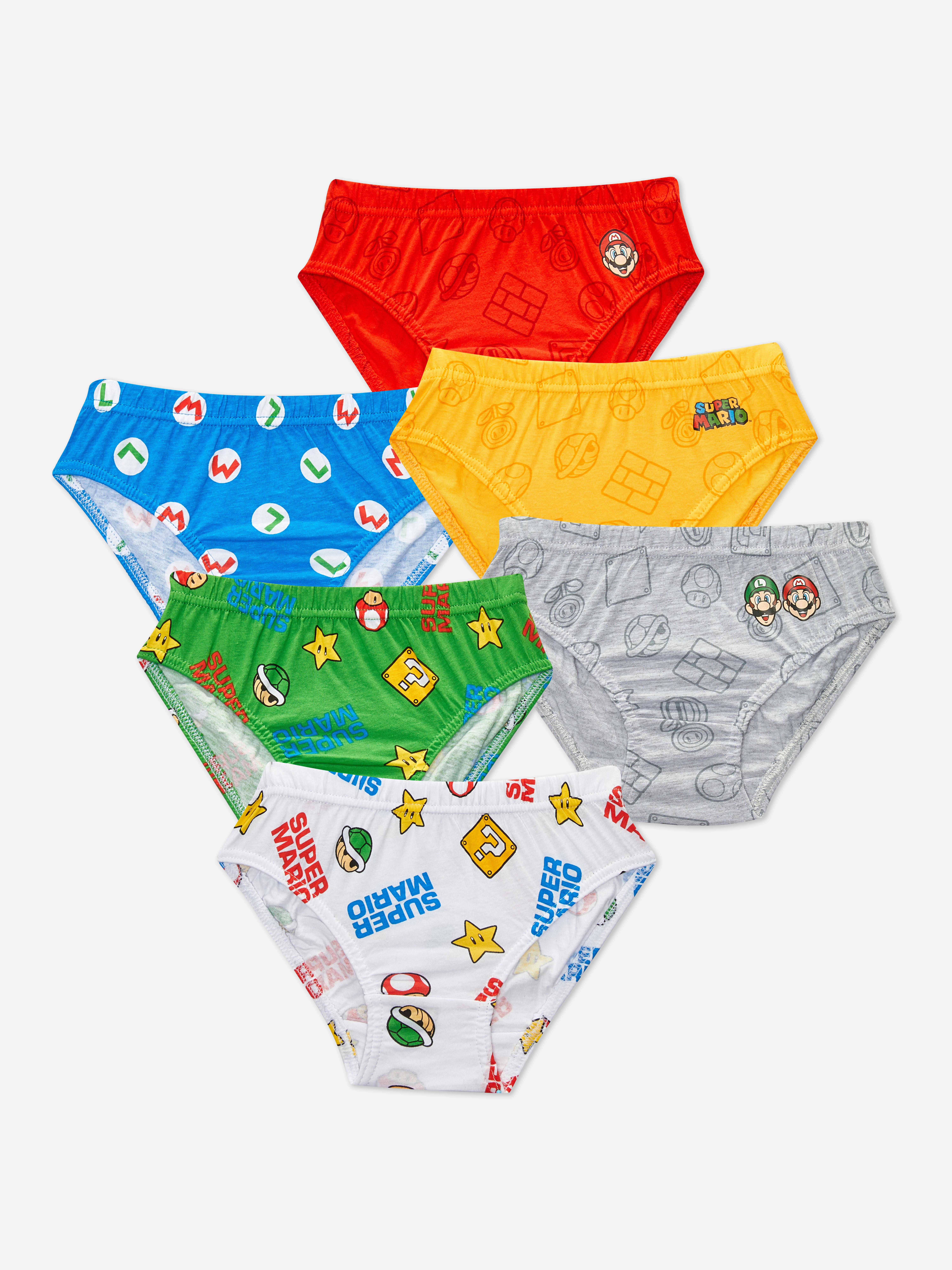 Slips Super Mario, set van | Accessoires voor kinderen | Kinderkleding | Alle Primark-producten | Primark Nederland