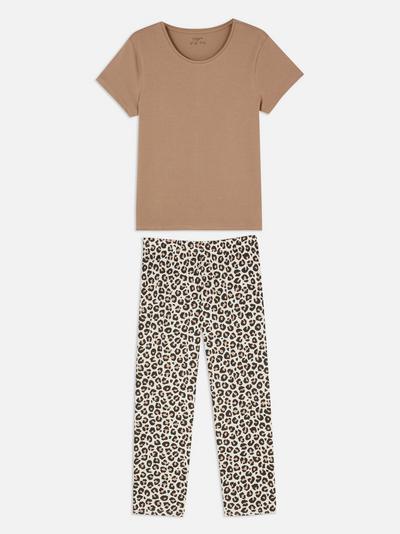 Printed Jersey Pajama Set