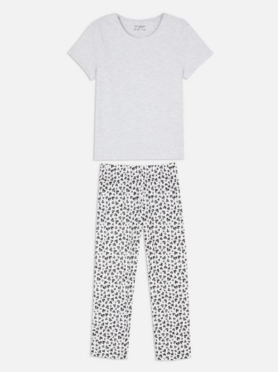 Printed Jersey Pyjama Set