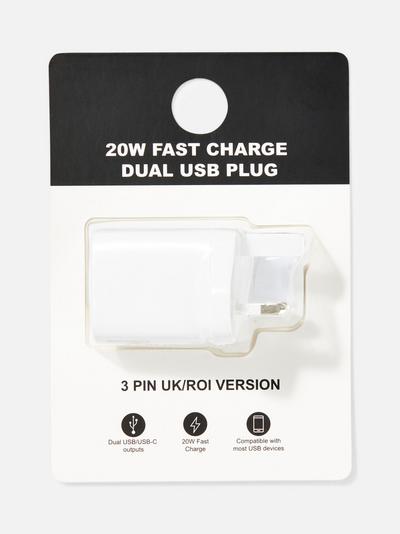 Fast Charge Dual UBS Plug