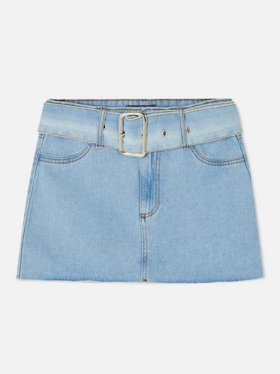 Micro Denim Mini Skirt