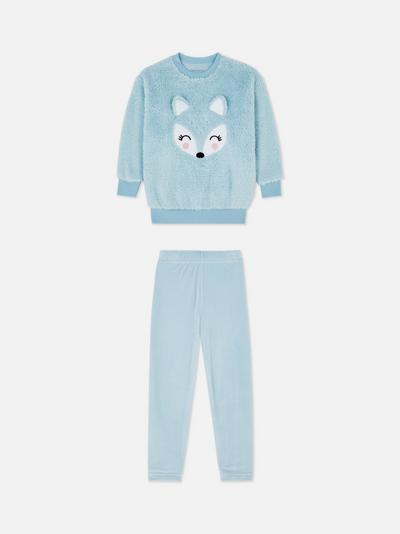 Fuzzy Fox Two Piece Lounge Pyjama Set