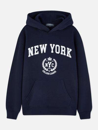 Katoenen hoodie NYC