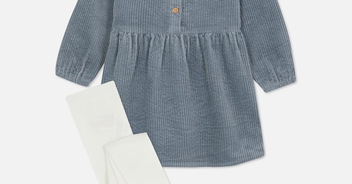Conjunto vestido de pana y leotardos | Moda para bebés niña | Moda para bebés y recién nacidos | Ropa para | Todos los productos | Primark España