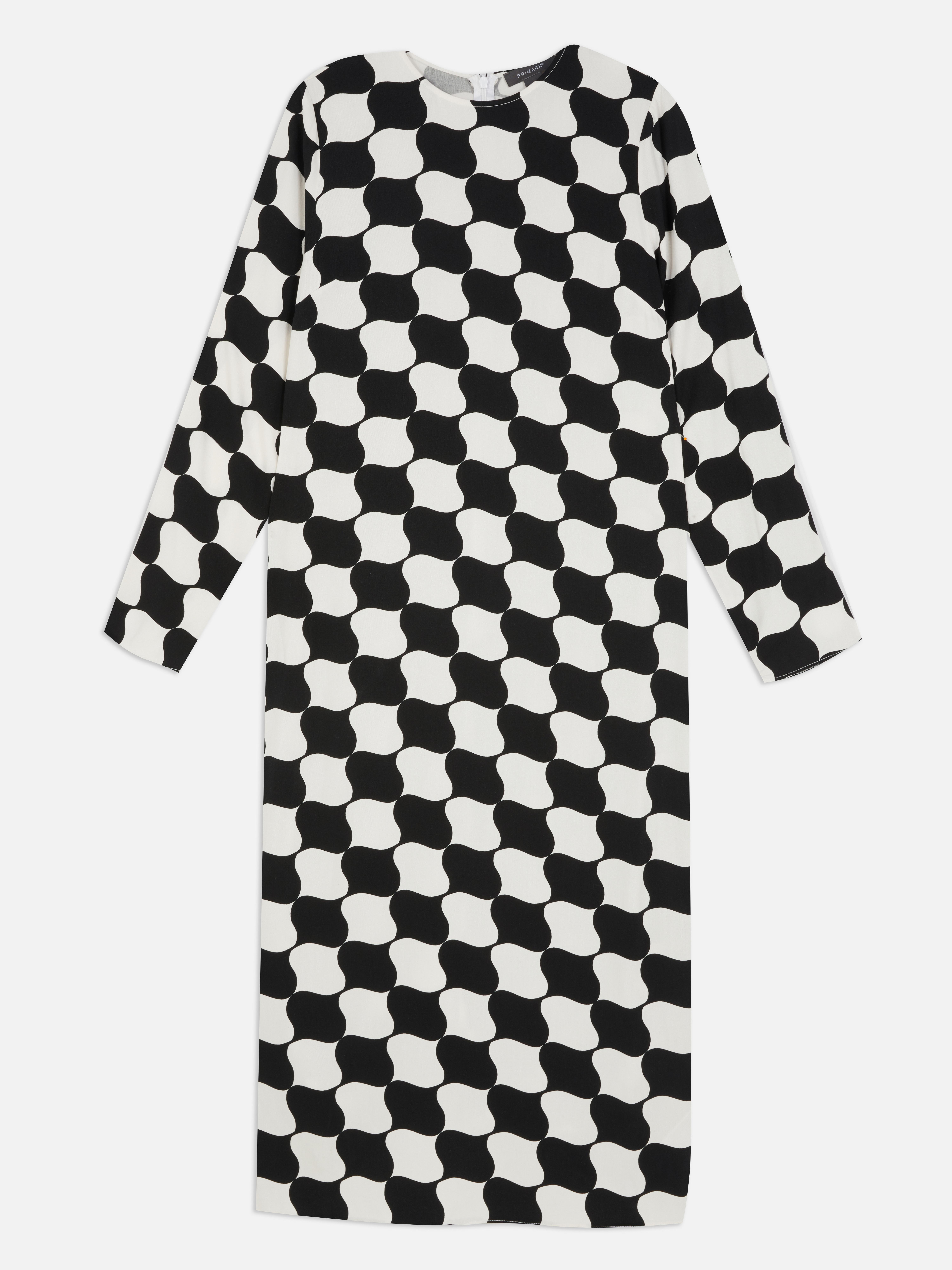primark black and white dress