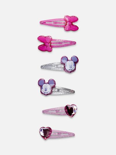 Lot de 6 barrettes Disney Minnie Mouse