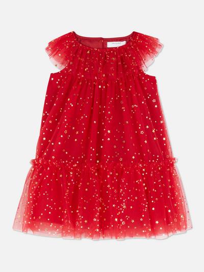 Glitter Star Tulle Dress