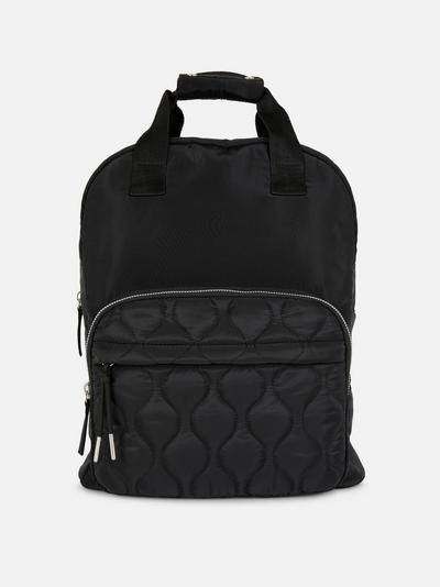 Quilted Dual Compartment Backpack