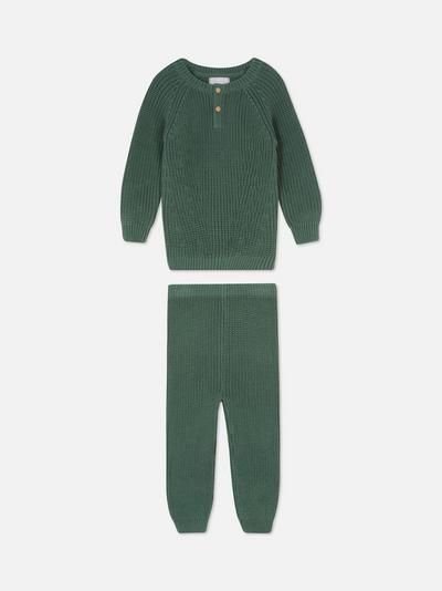 Knitted Top and Trouser Set